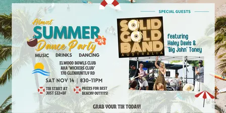 Almost Summer Dance Party with SOLID GOLD BAND!