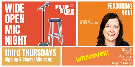 Wide Open Mic with Chrissy Hasek - third Thursdays
