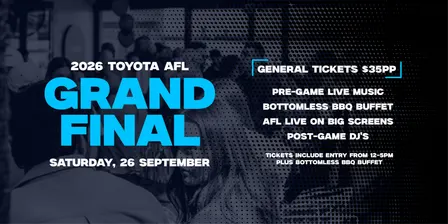AFL Grand Final Day and Night 2026 at The Osborne Rooftop and Bar