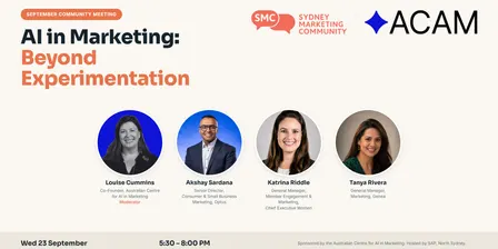 Sydney Marketing Community September Meeting