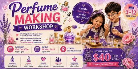 Perfume Making Workshop at Kids Enrichment Expo Oct 2026
