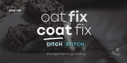 oat fix, coat fix 🍪🪡 | clothing repair pop-up