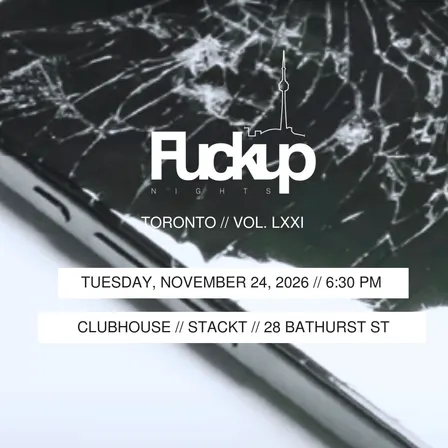 Fuckup Nights Toronto: November 24
