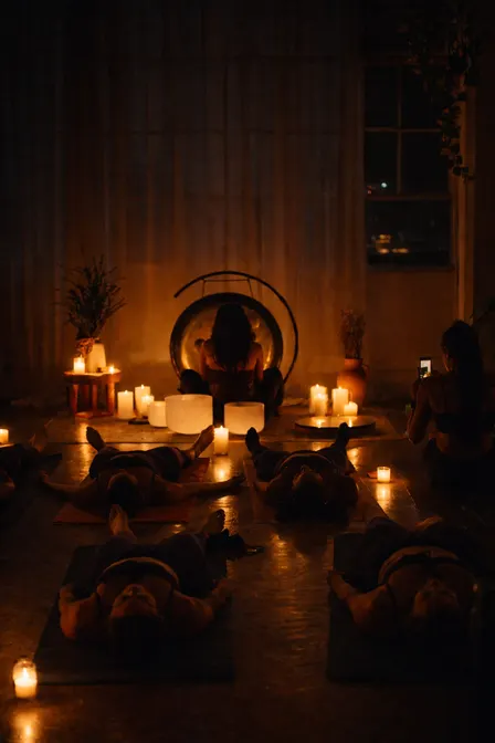 The Pause: Candlelit Yoga and Sound Bath with Live Harp