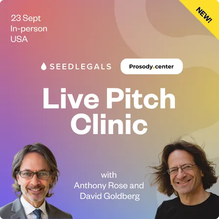 Full Day Pitch Clinic with David Goldberg and Anthony Rose
