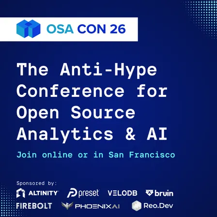 OSA Con 2026 - The Anti-Hype Conference for Open Source Analytics and AI