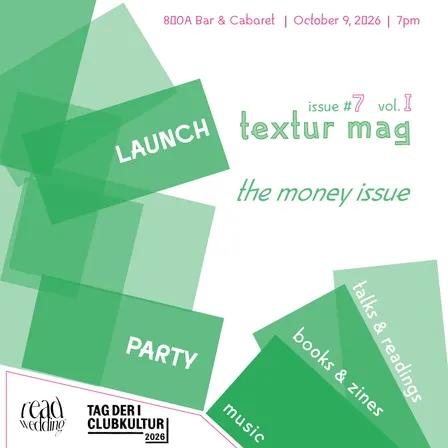 Book Launch: textur mag, issue #7, vol. 1