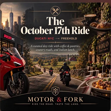 Aperitivo Italo-Americano Western Monmouth Co. Italian Food Ride. Postponed To October 17th