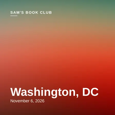 Sam's Book Club — DC Stop