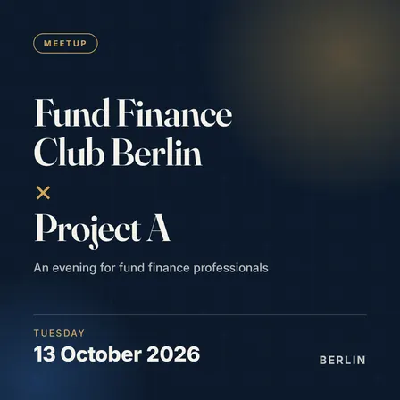 Fund Finance Club: October Meetup