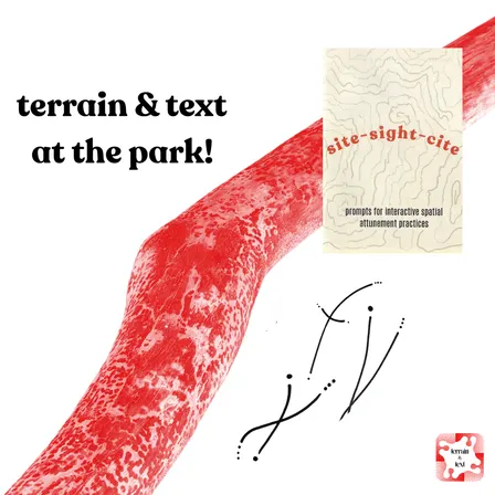terrain and text ~ at the park