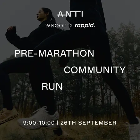 ANTI x WHOOP x RAPPID Berlin Marathon Shake Out Run