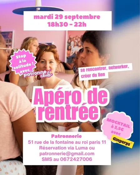 Apéro de rentrée des Patronnes