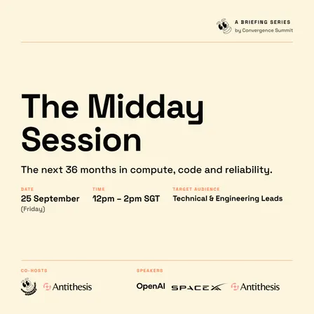 The Midday Session: The Next 36 Months in Compute, Code, Reliability