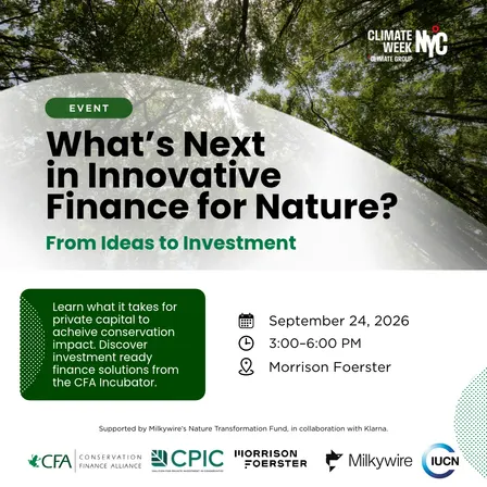 What's Next in Innovative Finance for Nature?