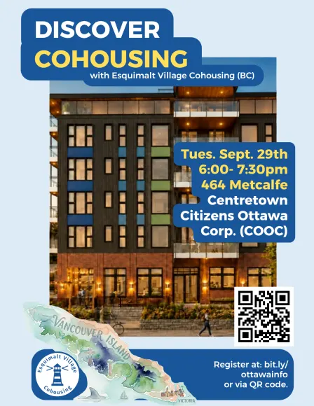 (Ottawa) Discover Cohousing in Greater Victoria, BC