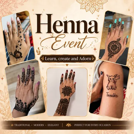 Henna & Good Vibes: A Hands-On Creative Workshop