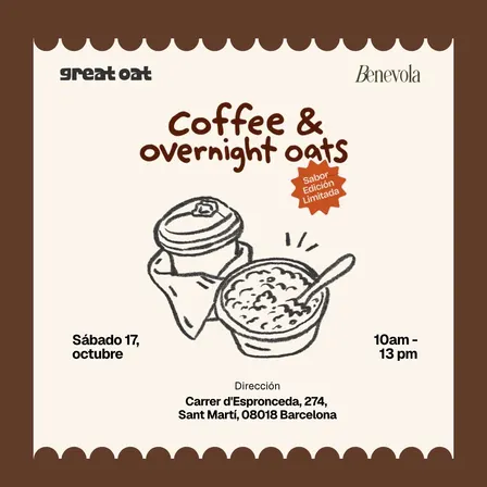 Not Your Usual Breakfast — Great Oat x Benevola