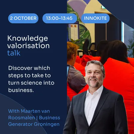 Knowledge valorisation talk: From science to startup