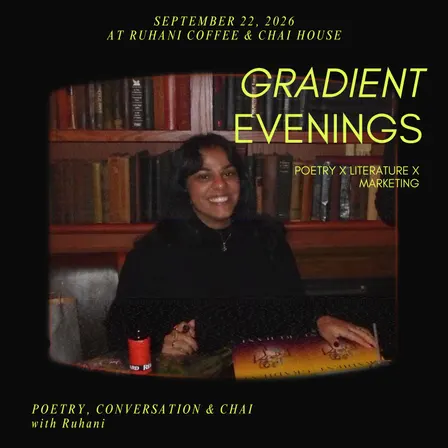 "Gradient" Evenings with Ruhani: Poet and Author Talk at Ruhani Cafe in Downtown Brooklyn