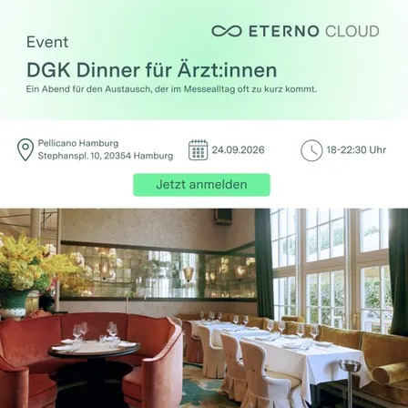 DGK Dinner für Ärzt:innen