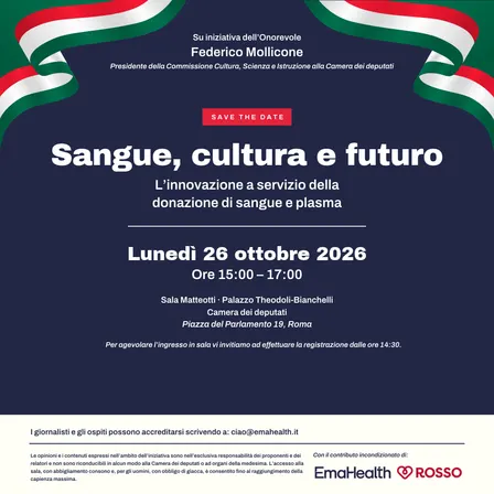 Sangue, cultura e futuro. L’innovazione a servizio della donazione di sangue e plasma.