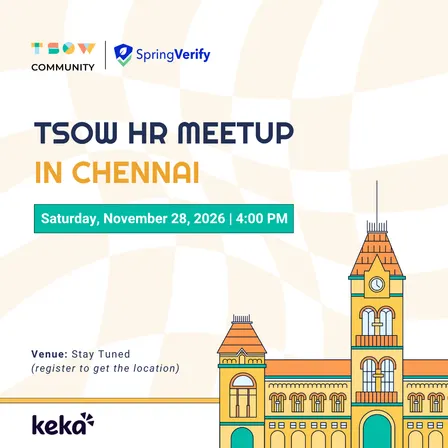 TSOW HR Meetup in Chennai