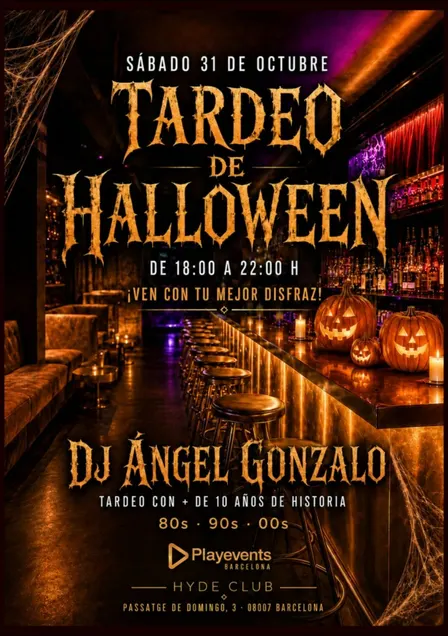HALLOWEEN"TARDEO"-PARTY 80-90-00´S MUSIC in a nice venue! (10€ with drink)