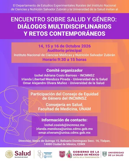 Encuentro sobre salud y género: Diálogos multidisciplinarios y retos contemporáneos