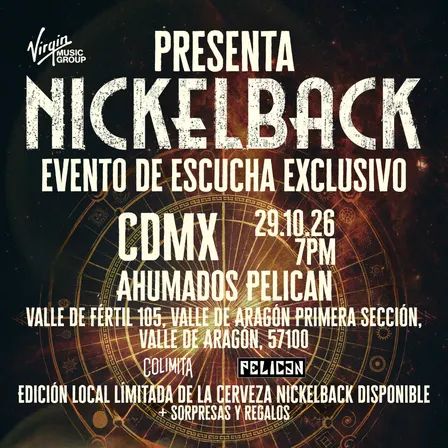 Nickelback: Escucha su Nuevo Álbum en CDMX
