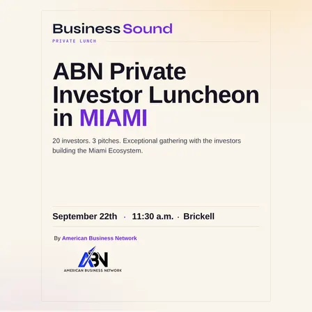 Investor Luncheon in Miami by American Business Network