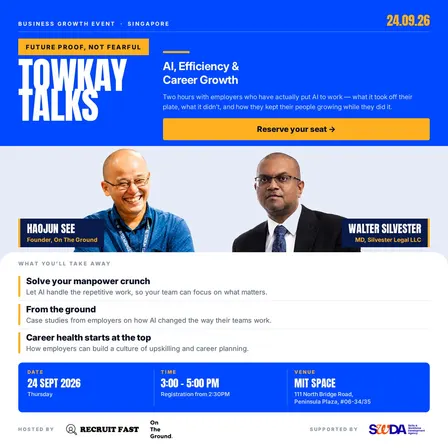 TOWKAY TALKS SERIES 5: AI, EFFICIENCY & CAREER GROWTH