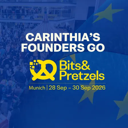Carinthias's founders go Bits & Pretzels 2026