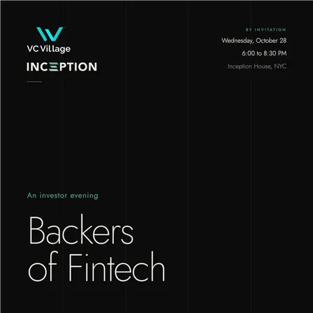 Backers of Fintech: Investor Happy Hour