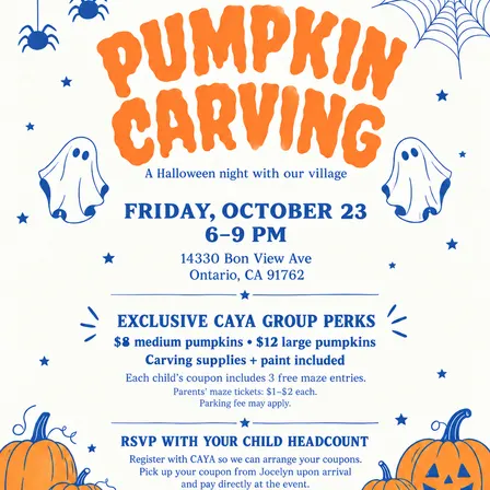 Pumpkin Carving Night 🎃✨☕️