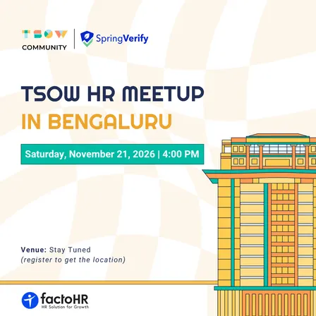 TSOW HR Meetup in Bangalore