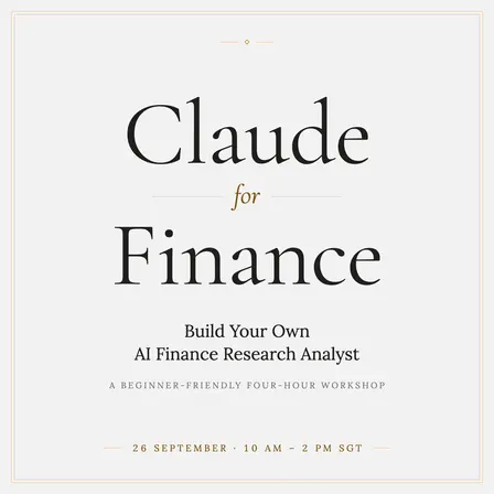 Claude for Finance: Build Your Own AI Finance Research Analyst within four hours