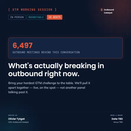 GTM in BCN: Outbound Systems