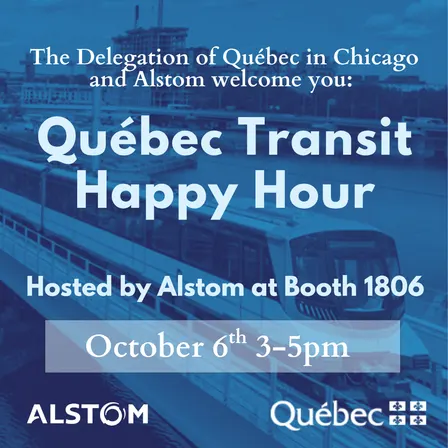 Québec Transit Happy Hour - Hosted by Alstom