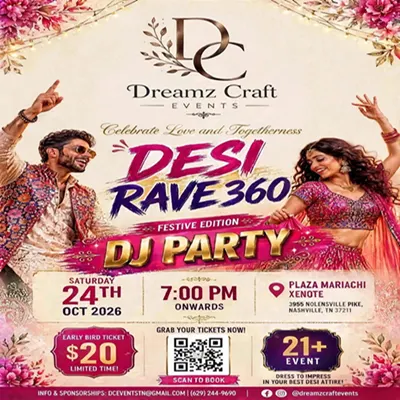DESI RAVE 360 DJ PARTY