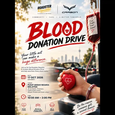 🚗❤️ Roadster Republic × Vcarbon Blood Donation Drive