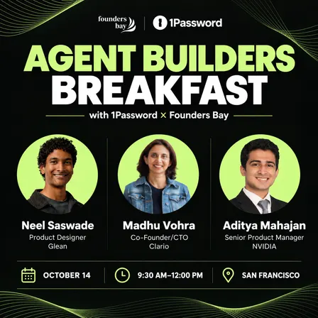Agent Builders Breakfast with 1Password x Founders Bay @ Tesla