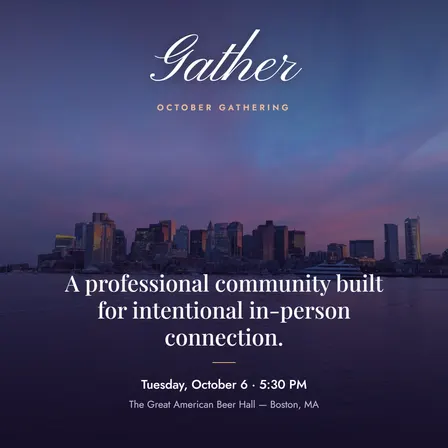 Gather — Intentional in-person connection for professionals