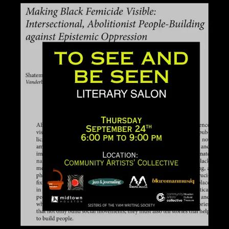 Literary Salon: To See and Be Seen