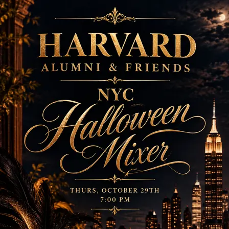 Harvard Alumni & Friends: NYC Halloween Mixer 👻🎃