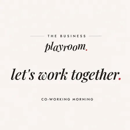 Co-working morning: Let's work together
