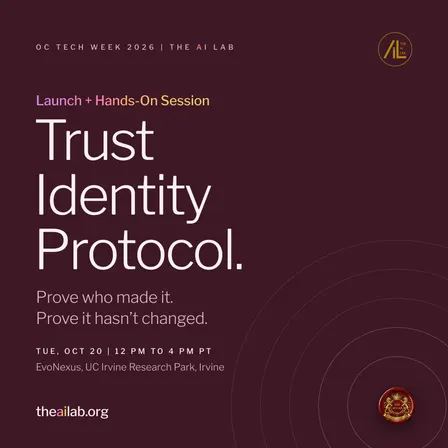 Trust Identity Protocol: Launch + Hands-On Session | OC Tech Week
