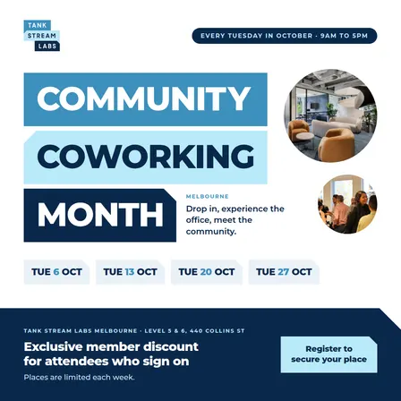 Community CoWorking Month at TSL Melbourne