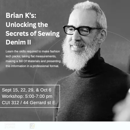 Brian K’s Practical Skills Workshops Series: Unlocking the Secrets of Sewing Denim II (Workshop 2)