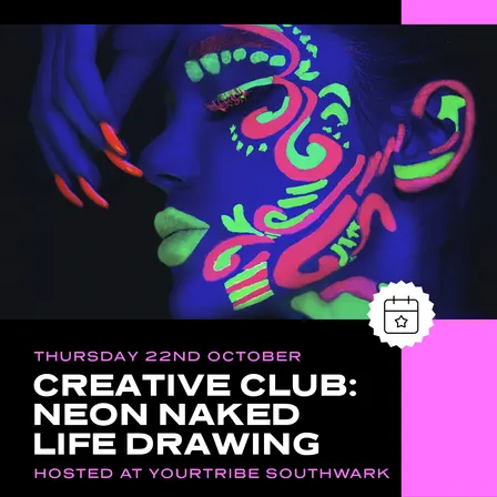 Neon Naked Life Drawing